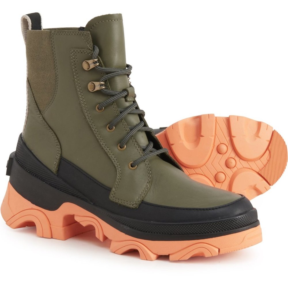 FP Movement x SOREL Brex Lace Boots Womens Size 5-12 Olive Green Statement Wear